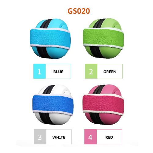 OEM GS020 Cute Adjustable Infant Earmuffs Noise Cancelling Headphone Ear Defender Hearing Protection Safety Sleep Baby Ear Muffs