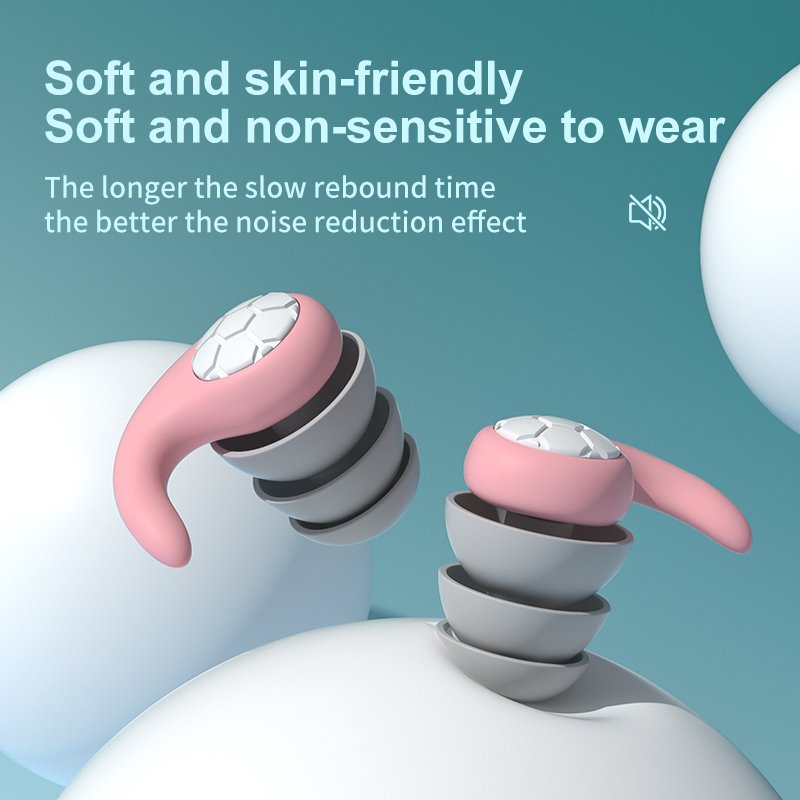 ANT5PPE Hear Protection Soft Silicone Reusable Ear Plugs for Sleeping Noise Reduction and Rest Music Parties Festivals Concerts