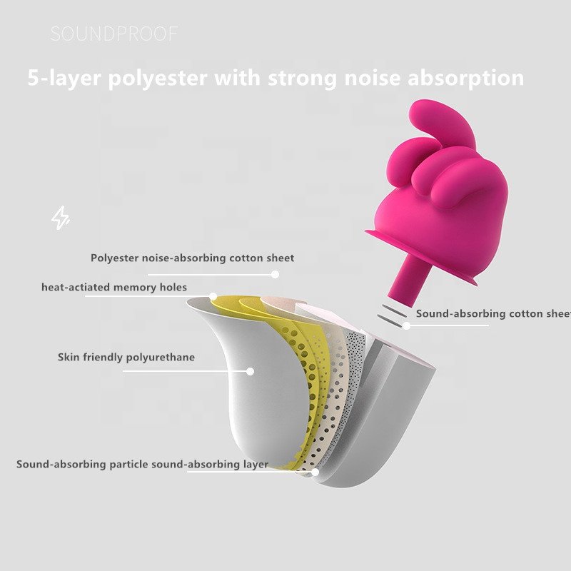 New arrive 2025 Cool Gift Soundproof soft reusable hearing protection earplugs for sleeping sleep ear plugs