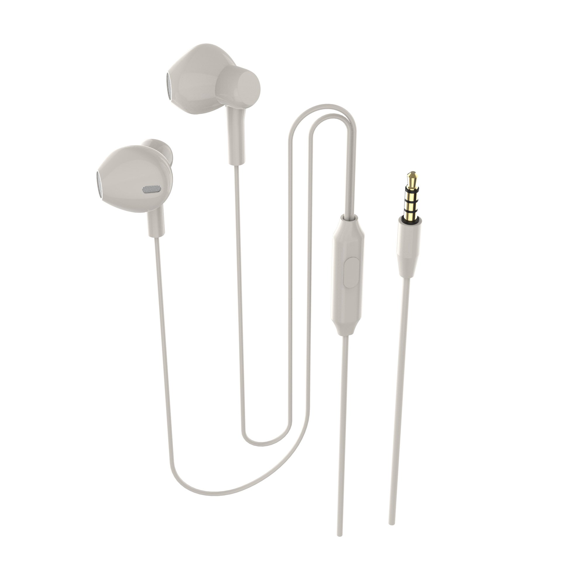 2024 Newest High Quality Solid Color Wired In-ear Earphones Protection Silicagel Ergonomics Earphone for Huawei Apple Xiaomi