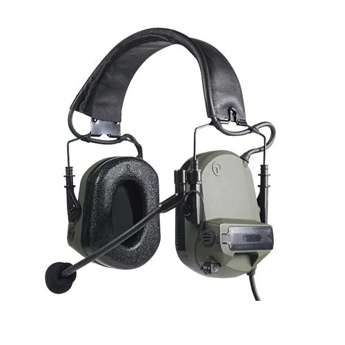 Lightweight tactical over the ear hearing protection headset SNR 28dB Communication and Hearing Protection Headsets