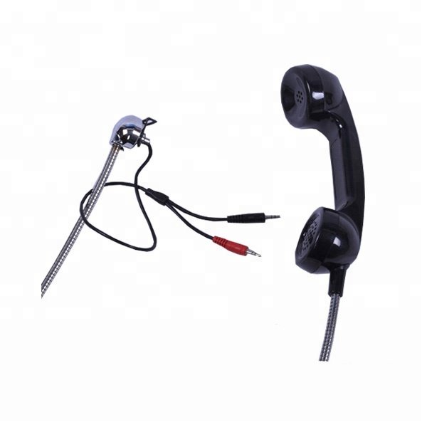 High quality industrial telephone Round USB handle public phone handset ABS material handset console handset