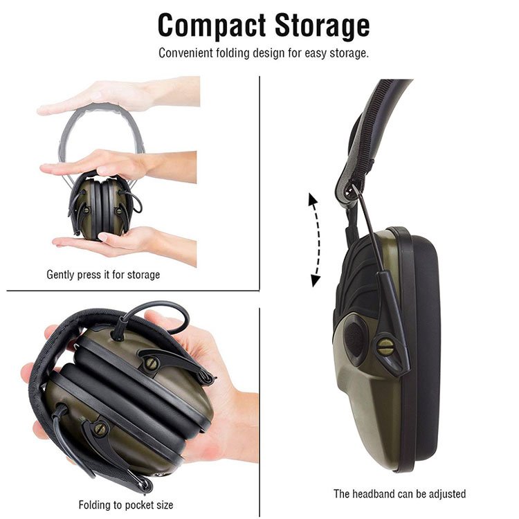 Smart Electronic Hearing Protector active headset ear muffs hearing protection