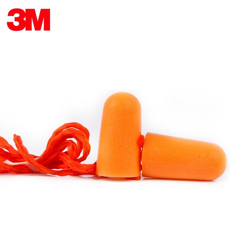 3M 1110 Protection Sleep Hearing Protection Corded Pu Foam Ear plug Earplugs For Noise Reduction Earplugs Sleeping