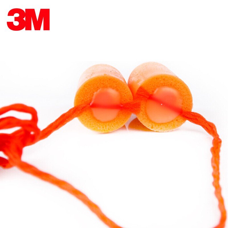 3M 1110 Protection Sleep Hearing Protection Corded Pu Foam Ear plug Earplugs For Noise Reduction Earplugs Sleeping