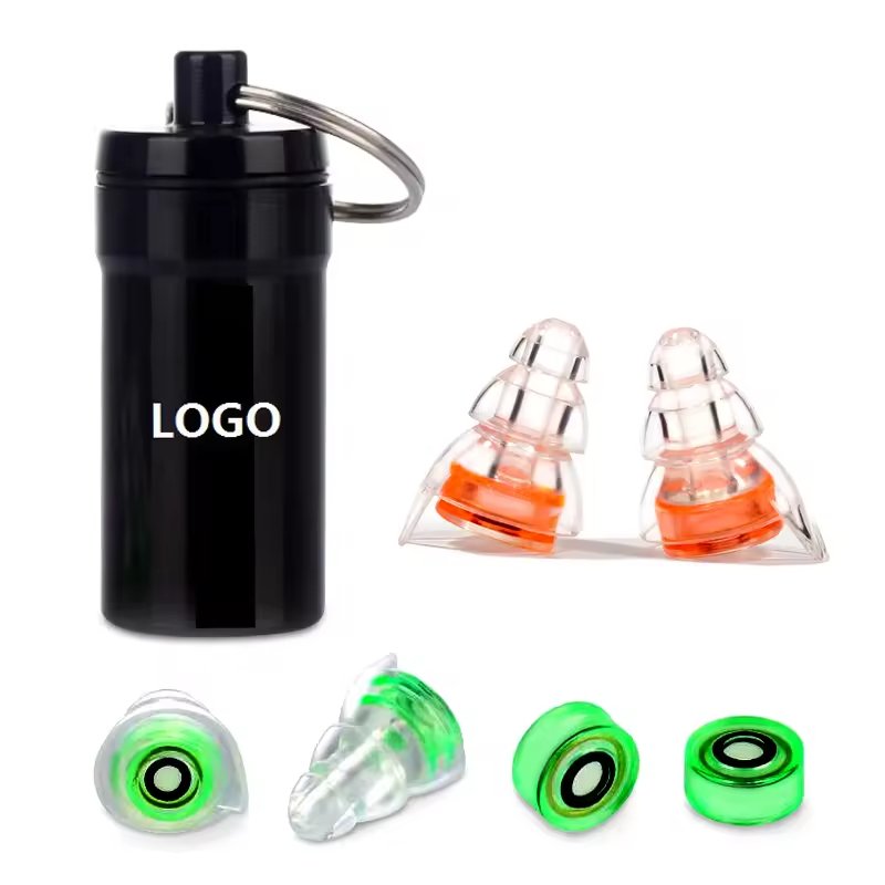 Soundproof Protective With Case Hearing Protection High Fidelity Musician Soft Noise Cancelling Silicone Earplugs
