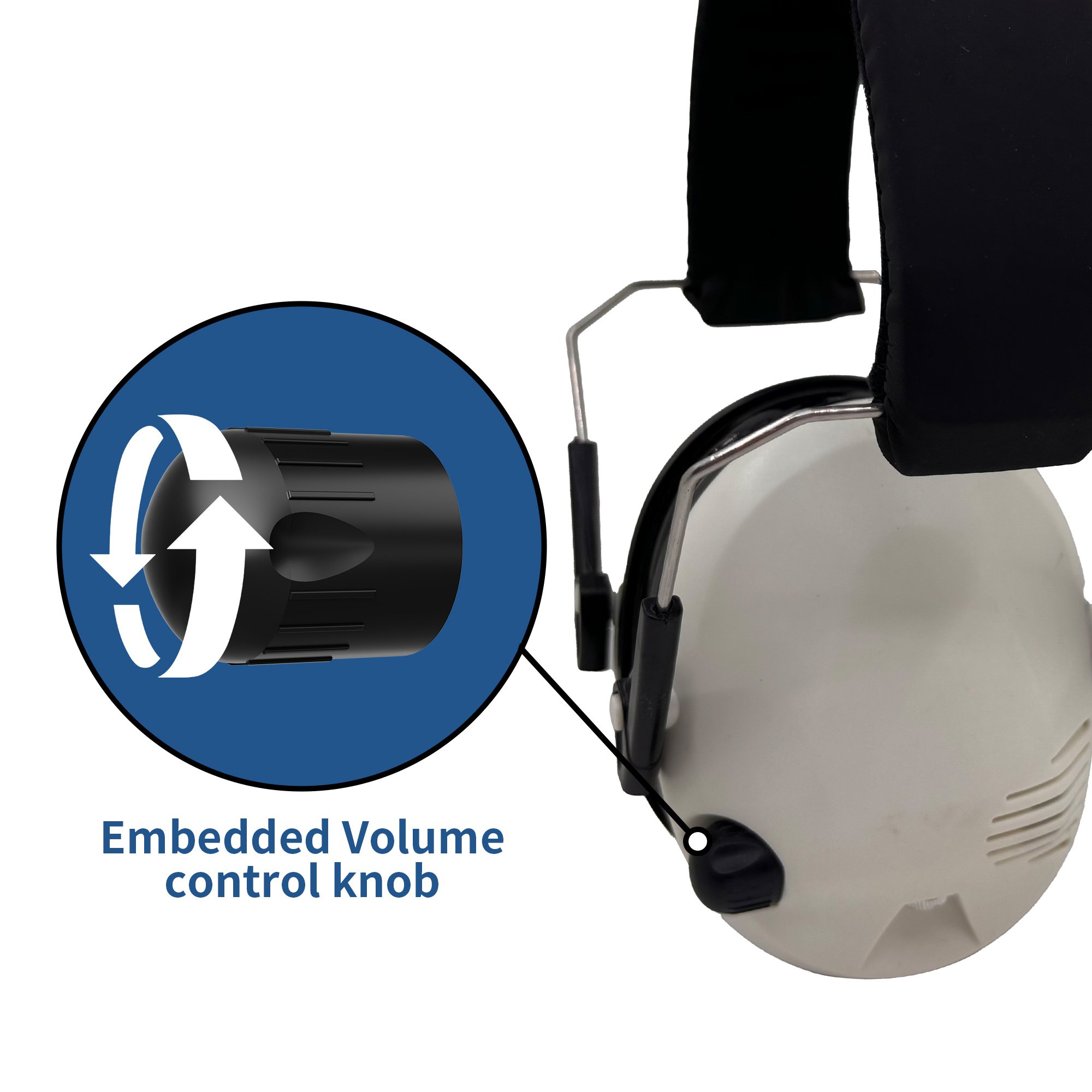 GS122P2AA-B Hot Sell Comfortable Hearing Protection Soundproof Ear Defenders Noise Reduction Electronic Earmuffs Safety Ear Muff