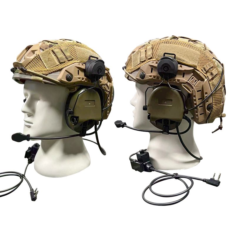 Tactical Electronic Hearing Protector Noise-Cancelling Helmet Earmuffs for Shooting Tactical Ear Protection