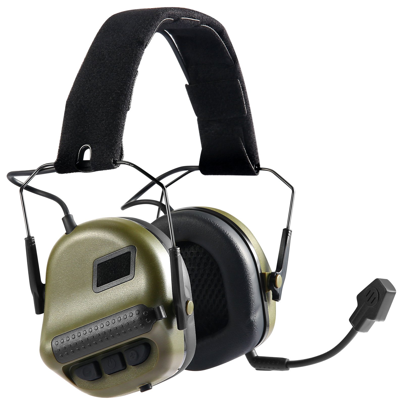 Sound pickup and noise reduction with microphone shooting training hunting professional hearing protection tactical earmuffs