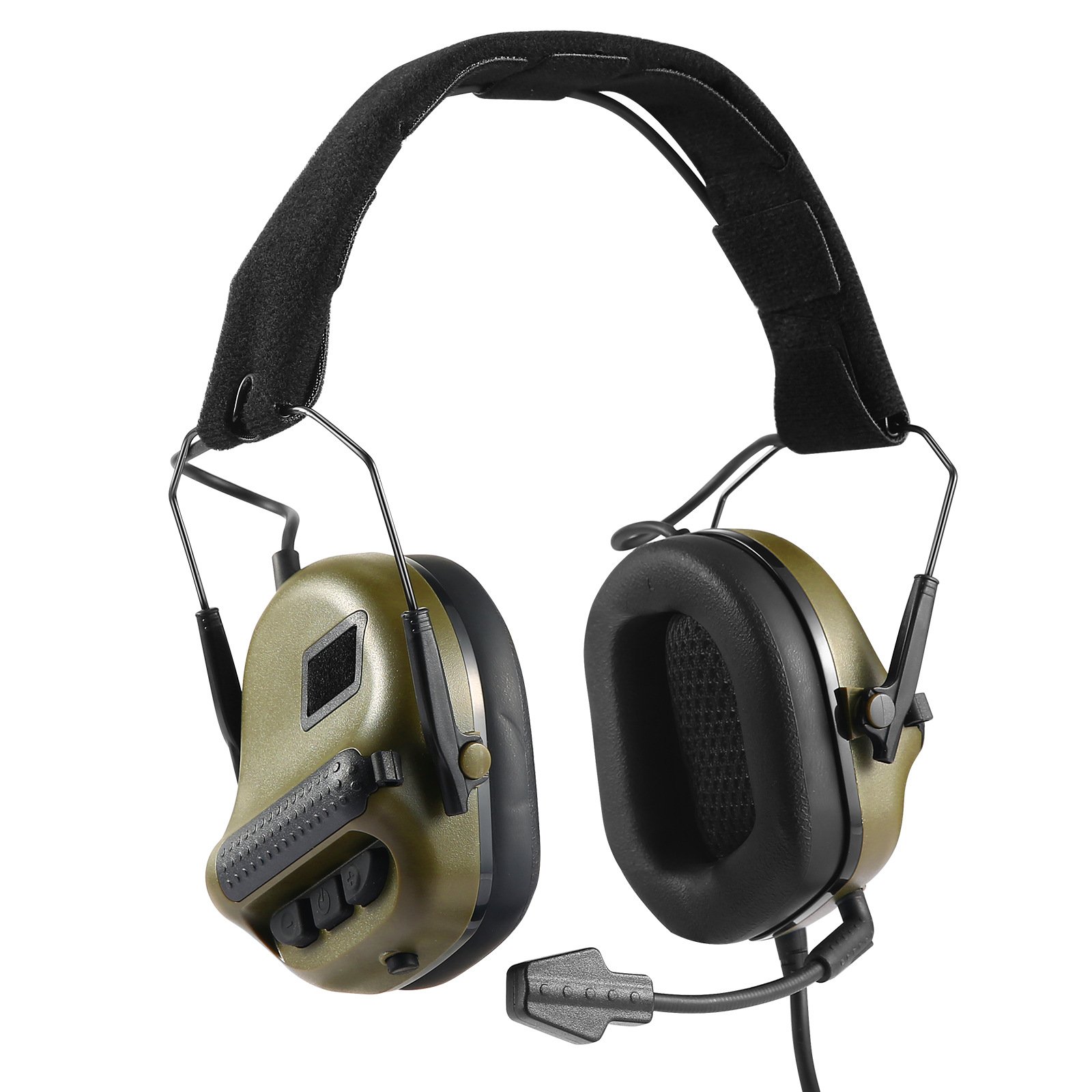 Sound pickup and noise reduction with microphone shooting training hunting professional hearing protection tactical earmuffs