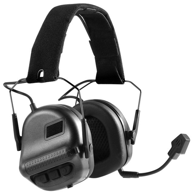 Sound pickup and noise reduction with microphone shooting training hunting professional hearing protection tactical earmuffs