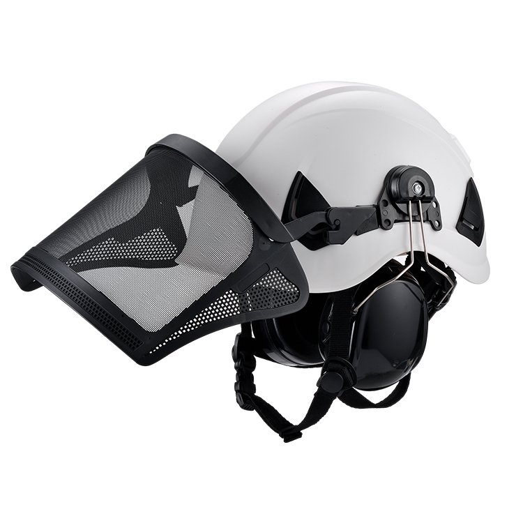 new product Lightweight 4-point Chin Strap logging Hearing Protection personal protective Safety Helmet