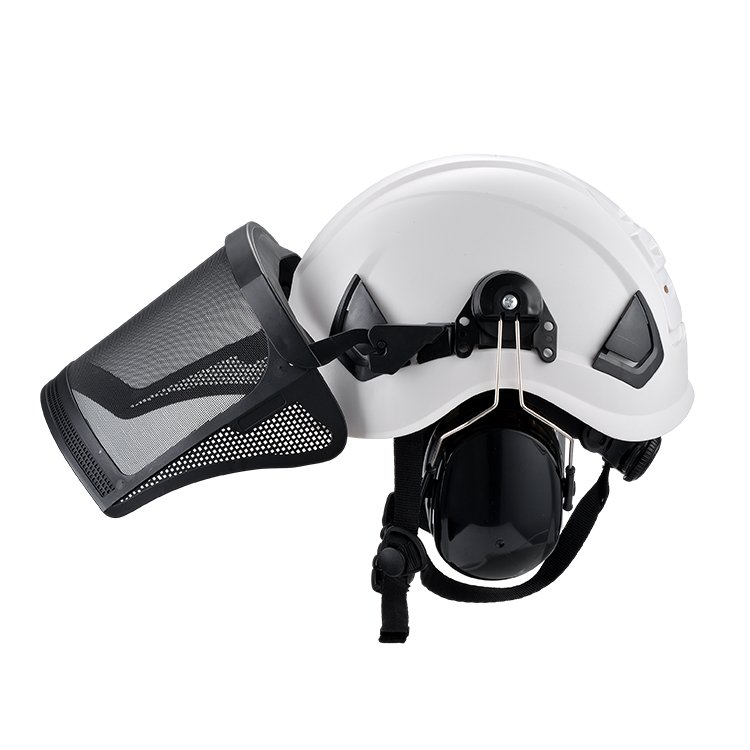 new product Lightweight 4-point Chin Strap logging Hearing Protection personal protective Safety Helmet