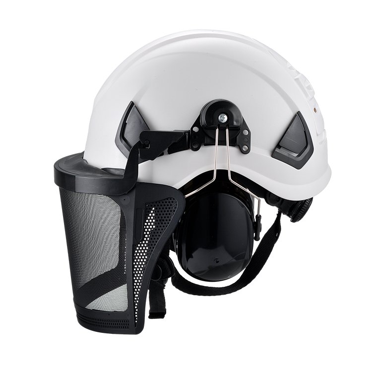 new product Lightweight 4-point Chin Strap logging Hearing Protection personal protective Safety Helmet
