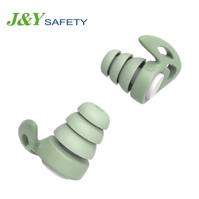 Reusable XS/S/M/L Size Flexible Hearing Protection Device Noise Reduction and Mute Earplug for Sleep for All