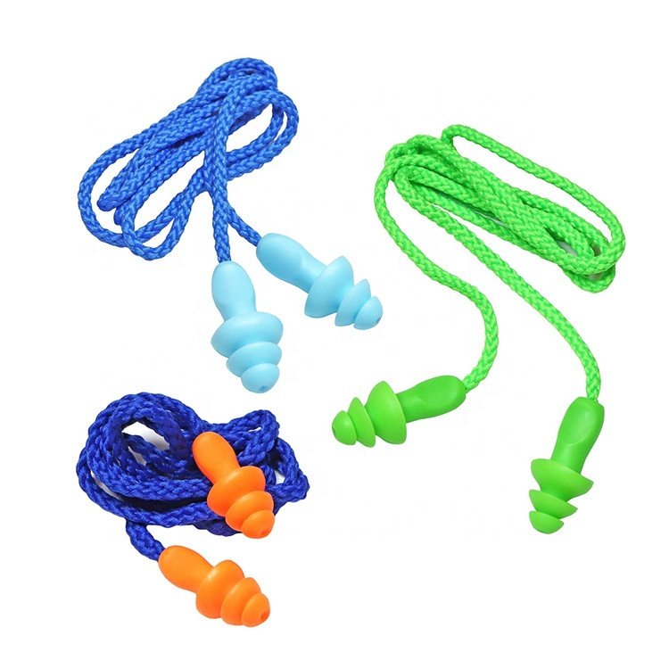 WEJUMP Soundproofing Anti Noise Hearing Protection Earplugs Foam With Cord ANSI Approved Professional SwimmingSafety Ear Plugs