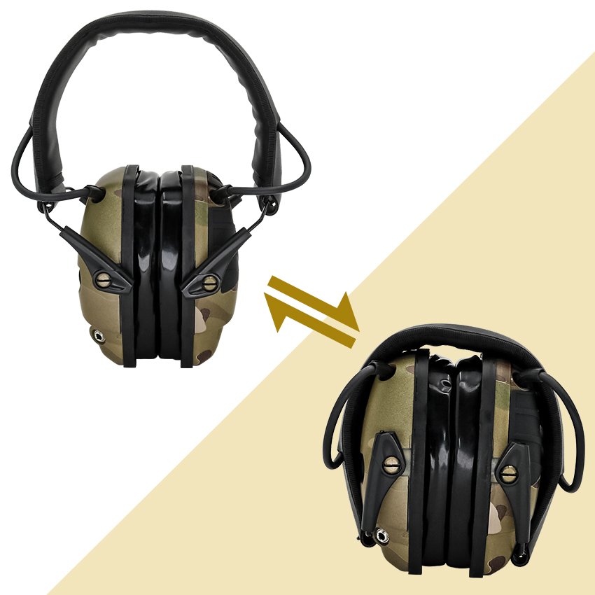 Tactical Headsets No Microphone Electronic Ear Muffs Noise-Cancelling Sound Amplification Hearing Protection for Shooting