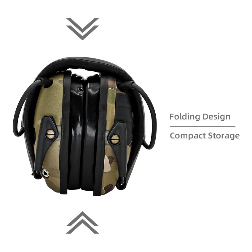Tactical Headsets No Microphone Electronic Ear Muffs Noise-Cancelling Sound Amplification Hearing Protection for Shooting