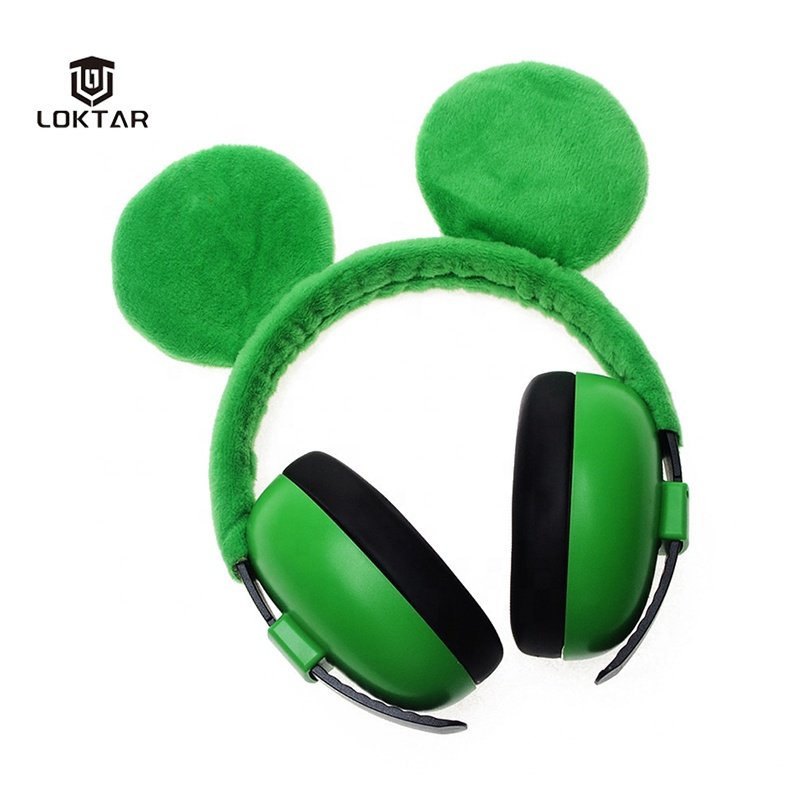 Cute Hearing Protection Headband Retractable Baby Ear Defenders Ear Muffs Noise Reduction Earmuff for Sleeping