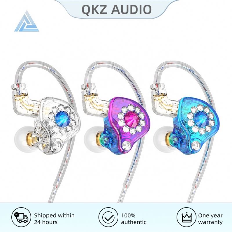 QKZ AK6 Spark Copper Driver Hifi Wired Earphone Sport Running Headphones Headphone Microphone Sustainable Kz Con Cable 3.5mm