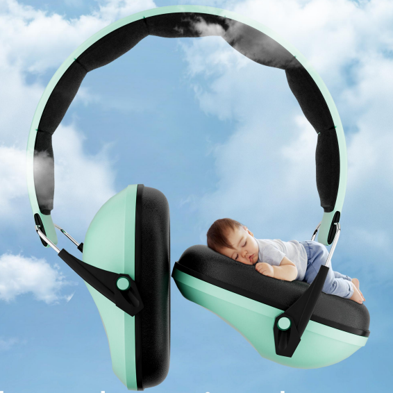 GS110 Sleeping Soundproof Children's Hearing Protectors Safety Protection Noise Cancelling Adjustable Kids Earmuffs Ear Defender