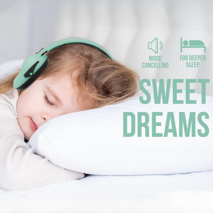 GS110 Sleeping Soundproof Children's Hearing Protectors Safety Protection Noise Cancelling Adjustable Kids Earmuffs Ear Defender