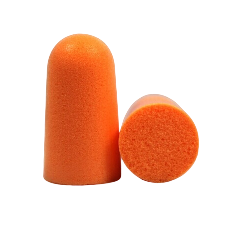 Disposable Bullet Shape 1100 Soundproof Foam PU Cordless Earplugs for Hearing Conservation