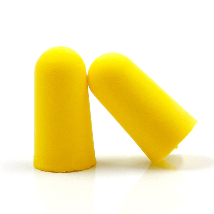 Disposable Bullet Shape 1100 Soundproof Foam PU Cordless Earplugs for Hearing Conservation