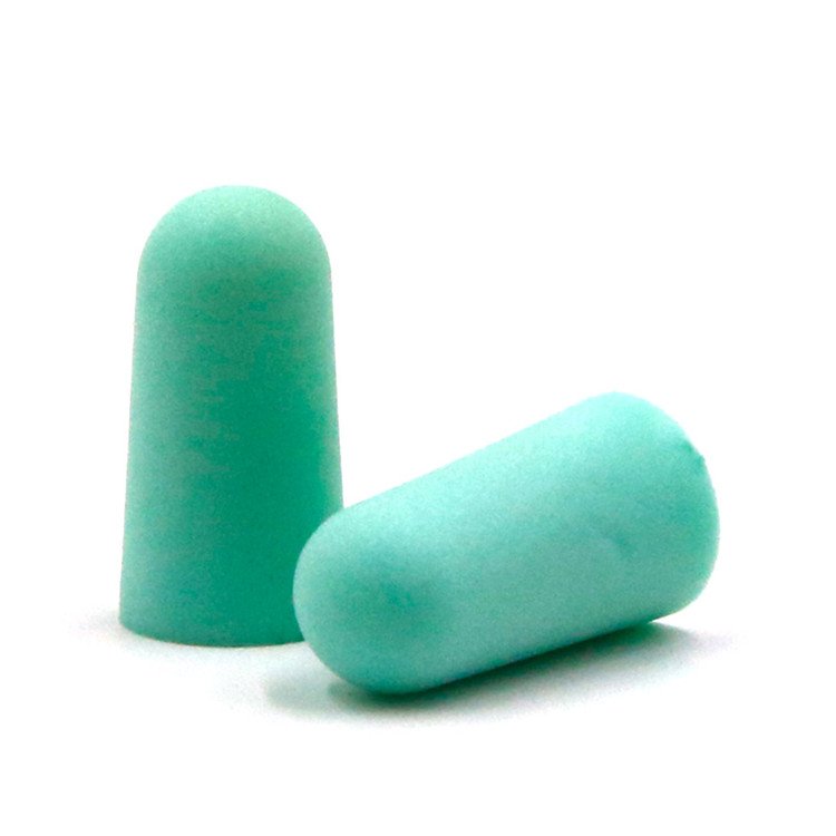 Disposable Bullet Shape 1100 Soundproof Foam PU Cordless Earplugs for Hearing Conservation