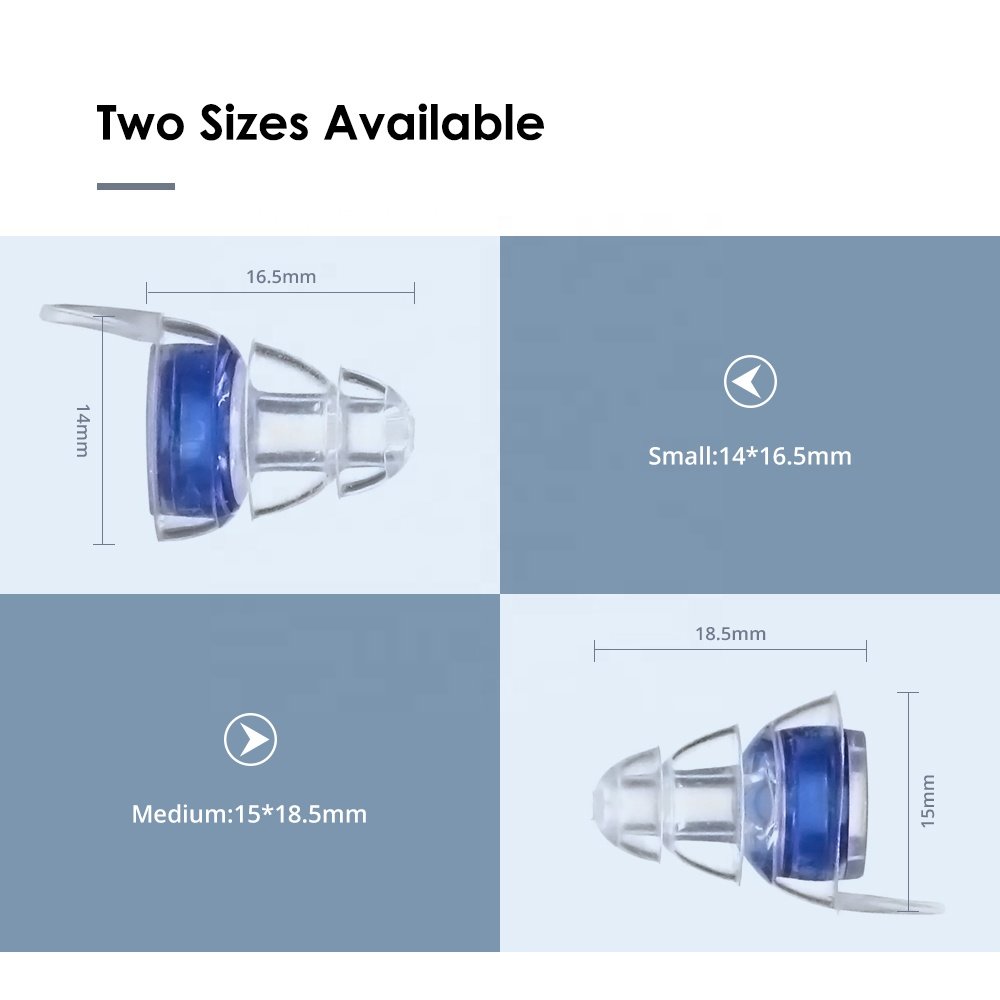 2024 Reduces Harmful Concert Earplug Silicone and Aluminum Case High Fidelity Noise Cancelling Acoustic Filter Music Ear plugs