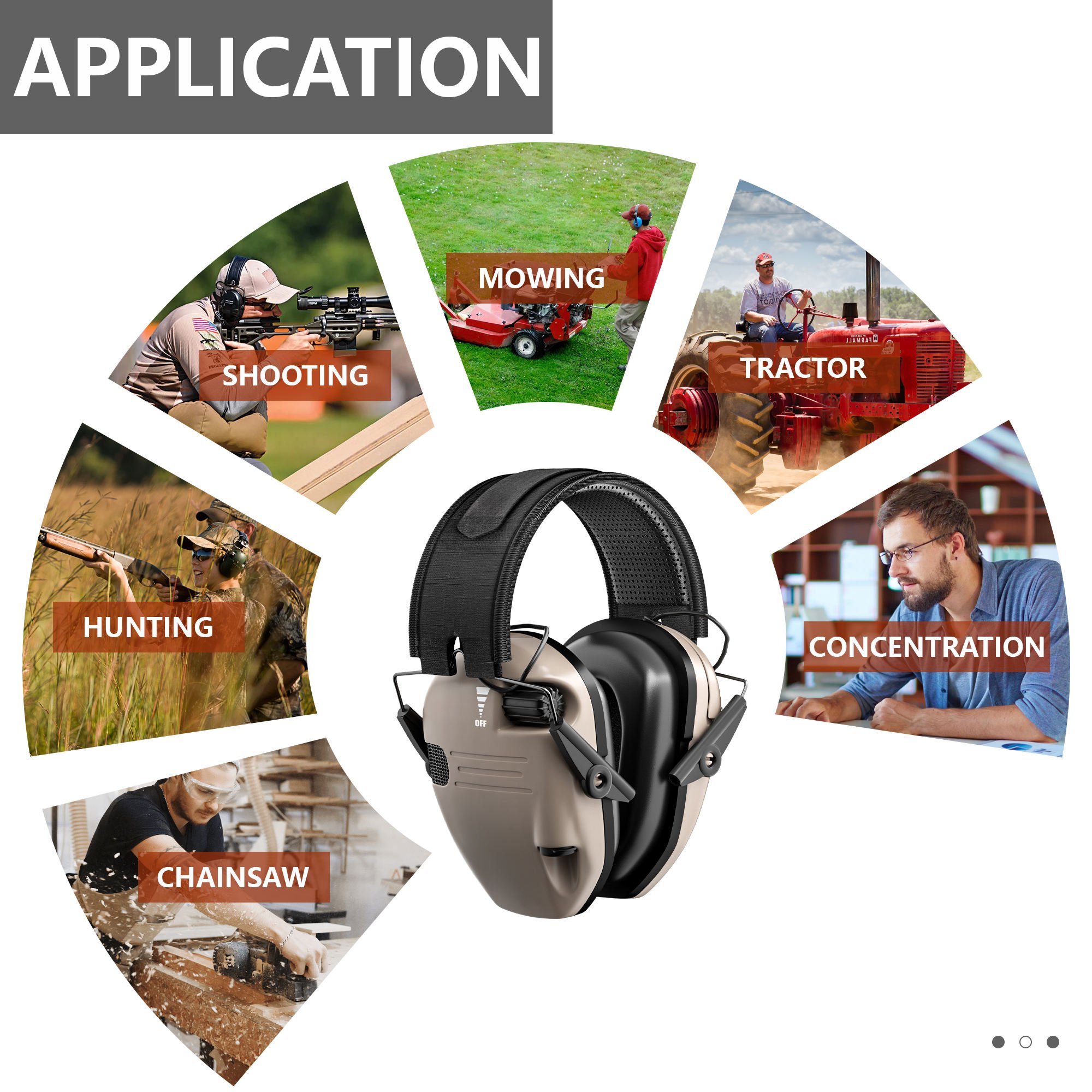 Electronic Noise Cancelling Bluetooth Electric Ear muffs Hunting Shooting Protection Earmuff
