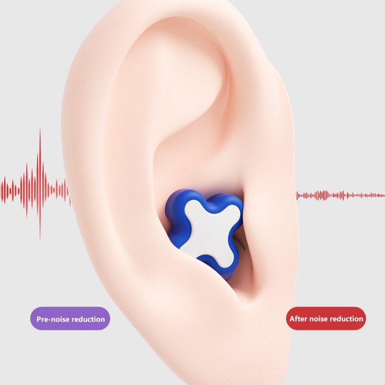 Custom Molded Luxury Sleeping Waterproof Sound Resistant Quiet Noise Reduction Silicone Swimming Earplugs