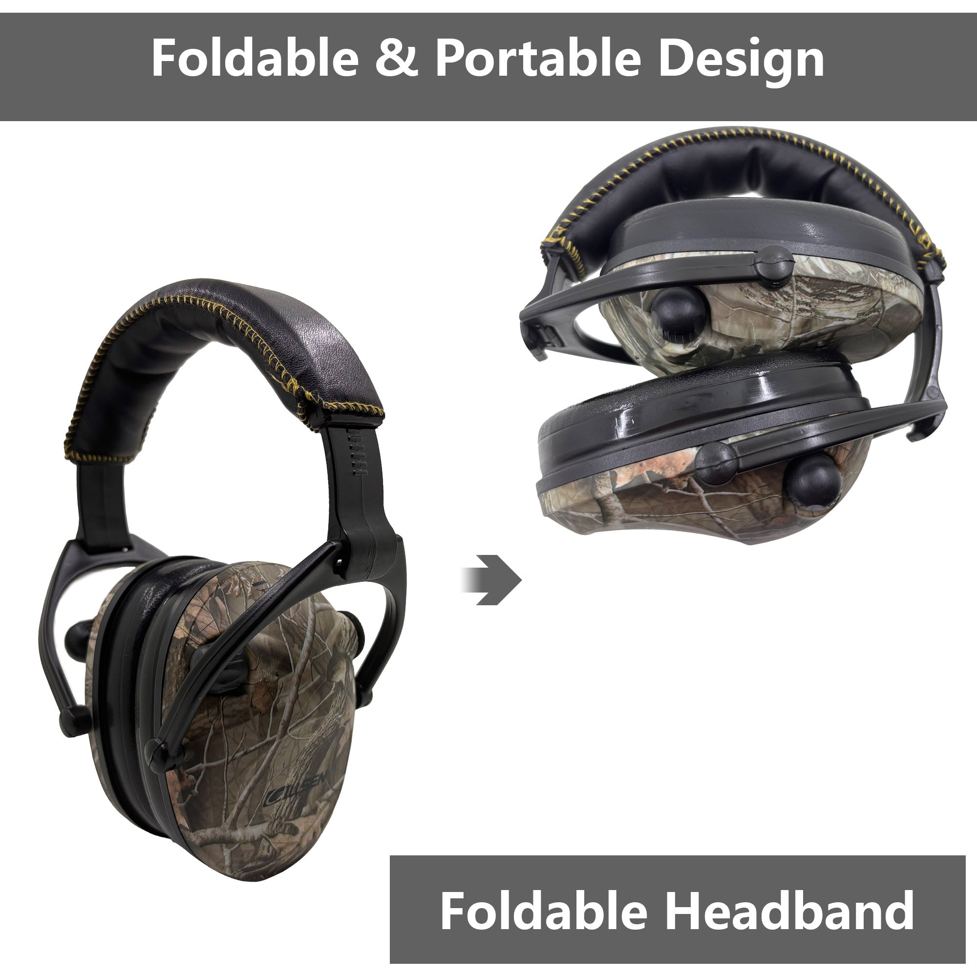 OEM GS112P2CA-A Best Selling Sleep Shooting Protection Ear muffs Hearing Protection Noise Cancelling Electronic Earmuff