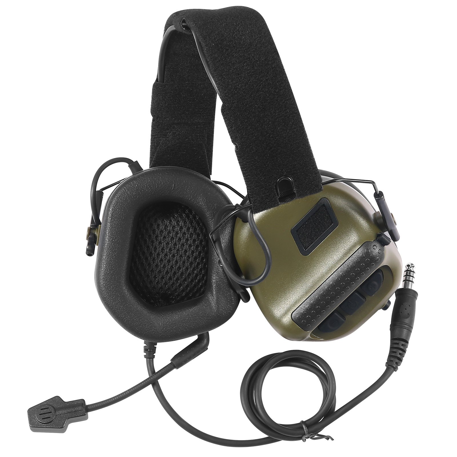 Electronic sound pickup and noise reduction headset communication headset with wheat special forces training tactical earmuffs