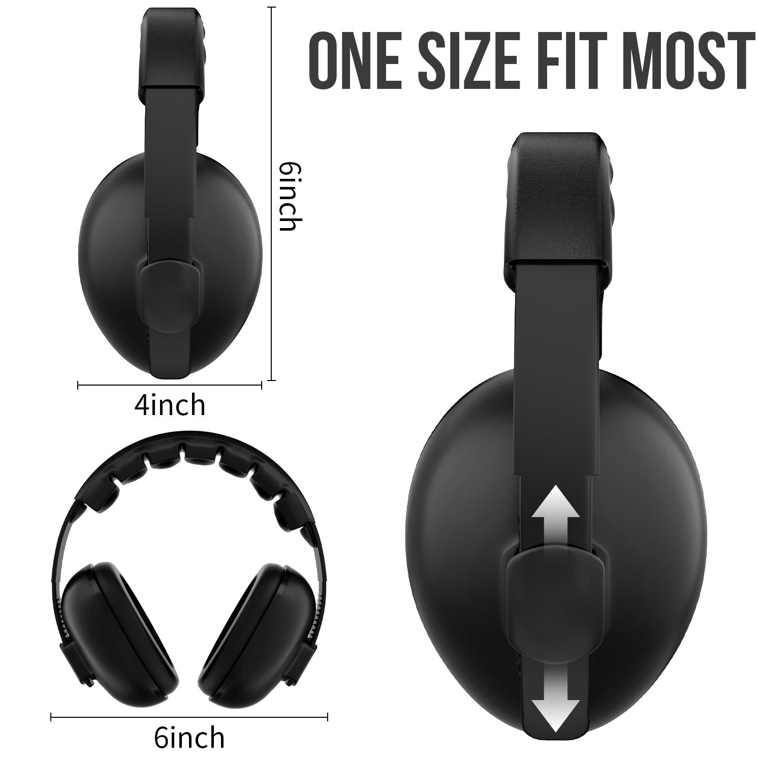OEM GS630 Kids Ear Defender Manufacturer Hearing Protection Soundproof Baby Earmuffs Noise Cancelling Sleep Ear Muffs