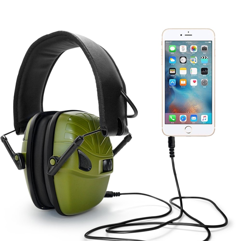 Industry Nrr 24Db Tactical Slim Ear Hearing Protection Headphones Electronic Shooting Earmuffs For Gun Range Hunting