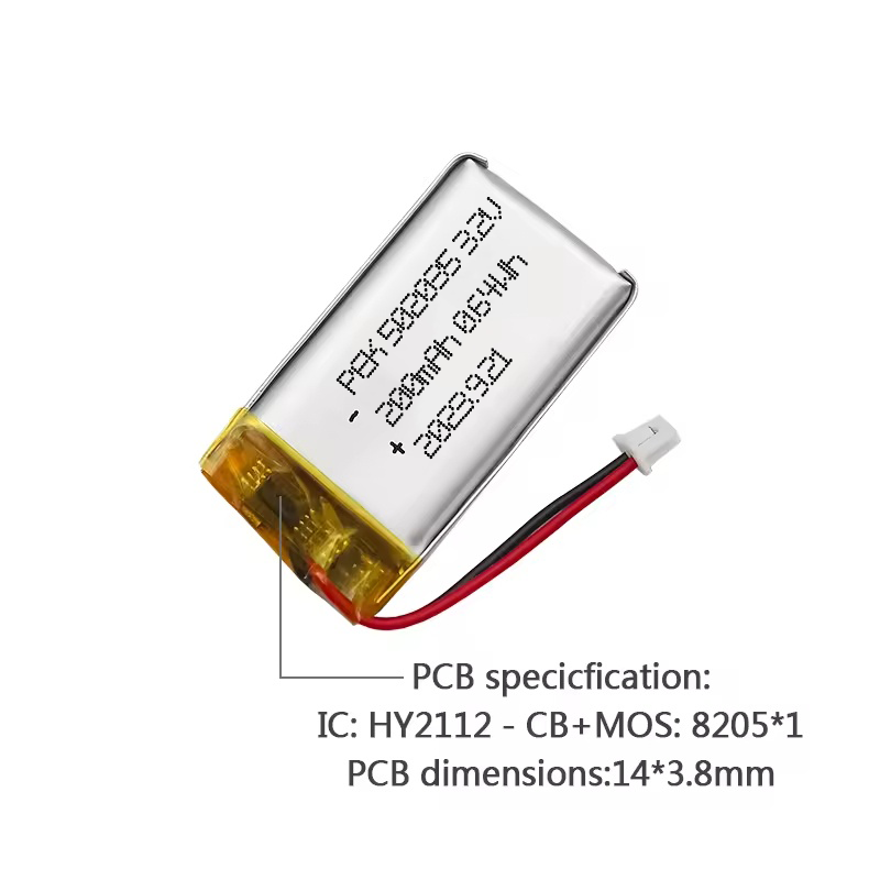 PEEIK 502035 200mAh 3.2V Hearing Aid Safety Protection Long Battery Life Battery Discounts Battery Technical Support