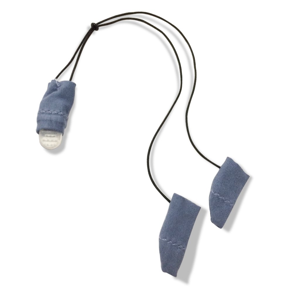 BTE Protector Hearing Aids Clip with Cotton Sleeve Cover Protection Clip Anti Lost Rope for Holding Hearing Aid