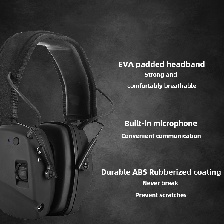 Foldable Active Comfortable Ear Cushions PROHEAR EM030 Electronic Portable Bluetooth Shooting Headphones