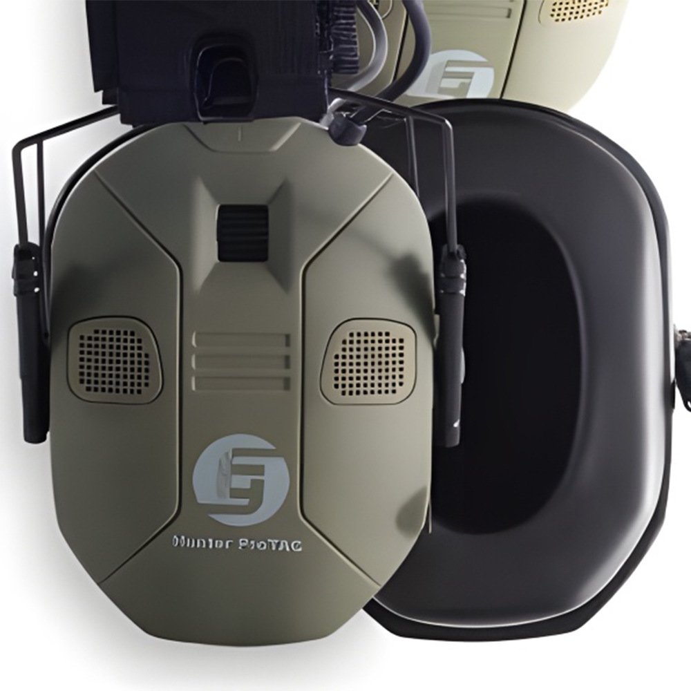 Hearing protection earmuffs high-looking shooting CS tactical active noise reduction sound isolation headphones 4 microphones
