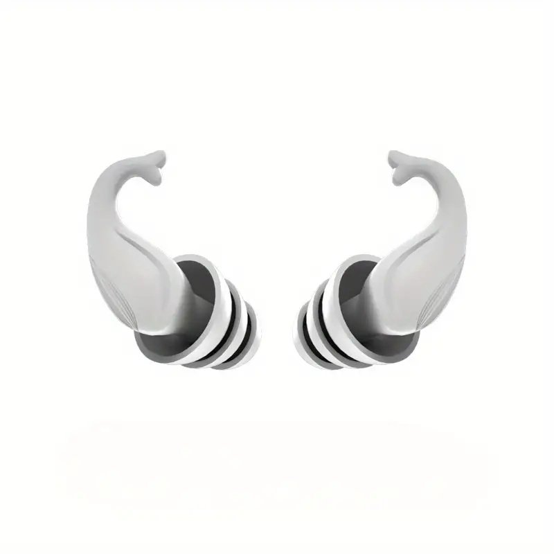 Custom logo Soundproof soft Reusable Airplane Hearing Protection Sound insulation sleep Silicone earplugs