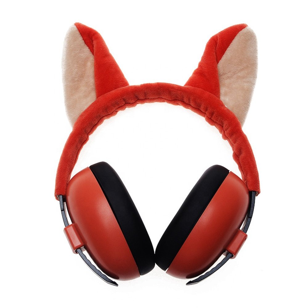 EM1008K Anti Noise Cute Animal Kids Safety Earmuffs Soundproof Ear Defender Baby Hearing protection for Child