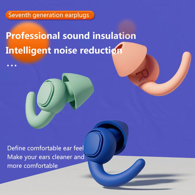 Wholesale Custom Logo Earplugs Sound Reducing Adjustable Safety Hearing Protection Sound Proof Silicone Ear Plugs For Sleeping