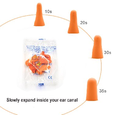 Best Selling Noise Cancelling Comfortable Pu Earplugs with NRR 31dB for Sound Blocking Purposes at Wholesale Prices from US