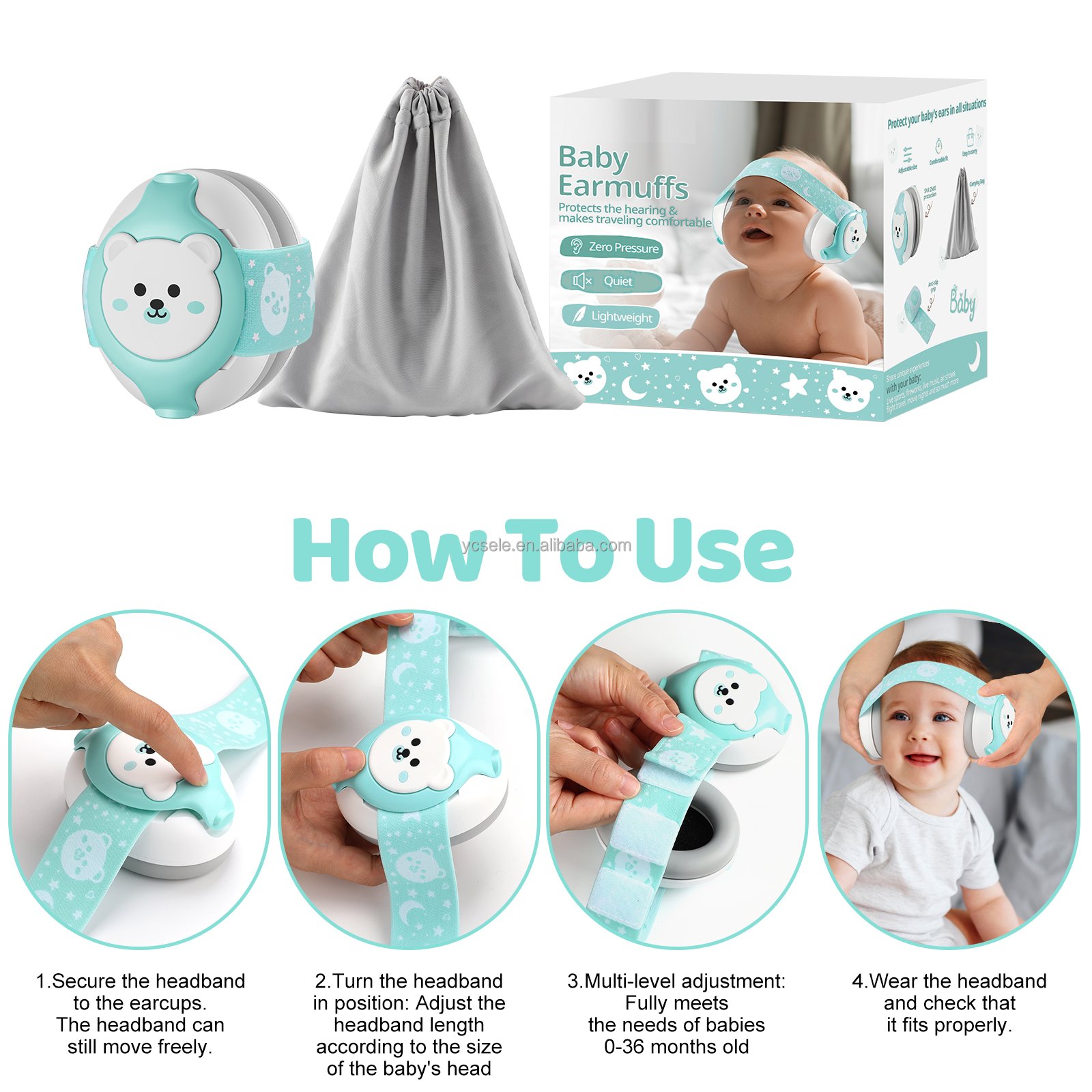 baby hearing protection noise canceling kids ear protection kid earmuff safety baby ear muffs