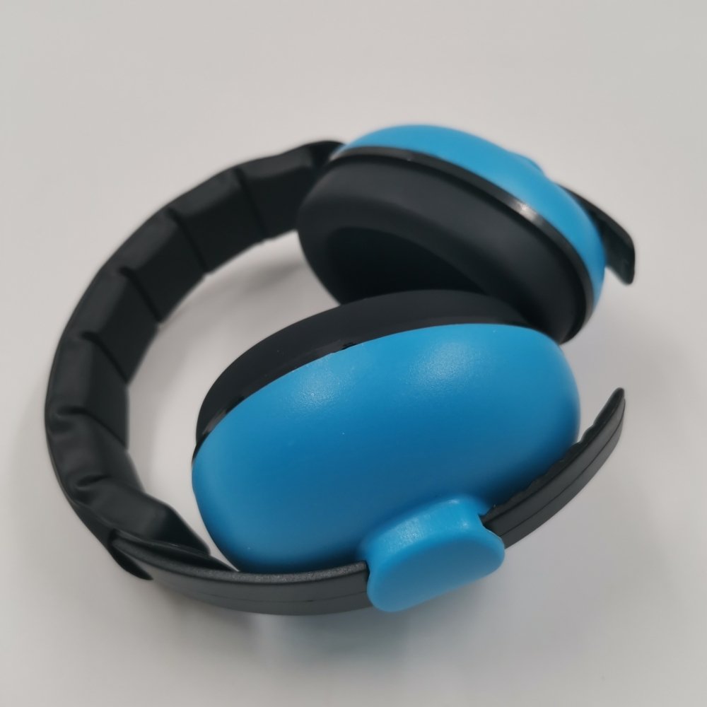 Wholesale Price Blue Adjustable Headband Noise Reduction Safety Earmuffs For Kids