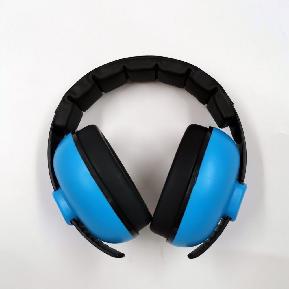 Wholesale Price Blue Adjustable Headband Noise Reduction Safety Earmuffs For Kids
