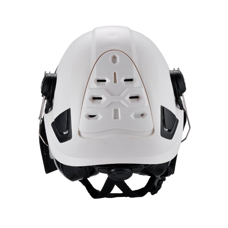 EN397 Certified Outdoor ABS hard hat Working Climbing Rescue Safety Helmet with Ear Muffs Protective Face Shield