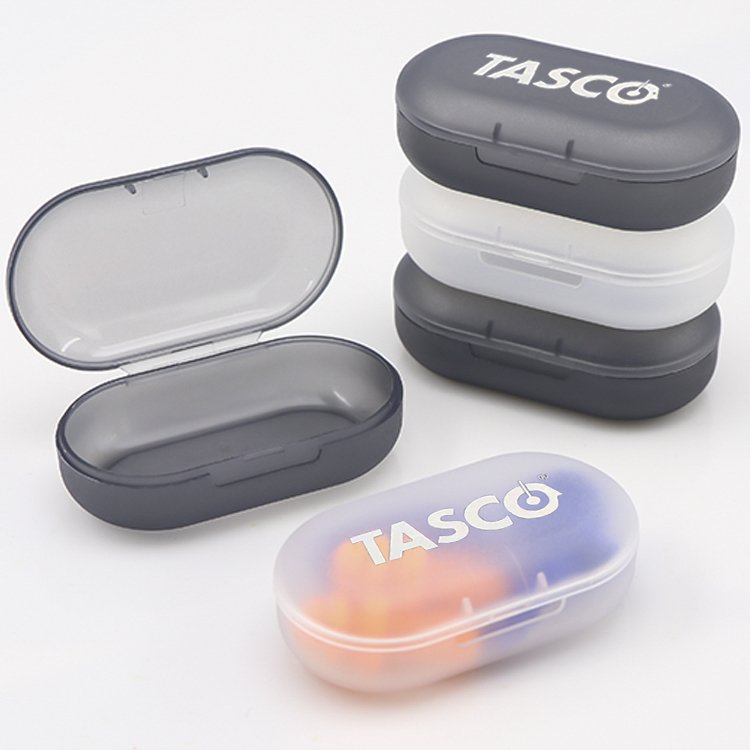 SUNSHING Plastic Hearing Protection Earbud Case Foam Earplugs Case Earbud Plug Organizer Waterproof Headphone Box Earphone Case