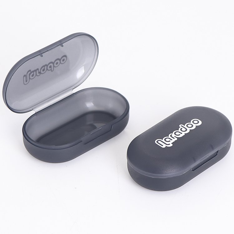 SUNSHING Plastic Hearing Protection Earbud Case Foam Earplugs Case Earbud Plug Organizer Waterproof Headphone Box Earphone Case